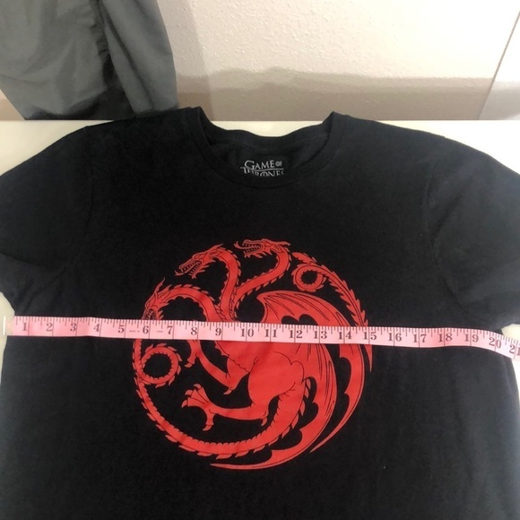 Game Of Thrones Red Dragon Shirt, Size Large - Picture 3 of 5